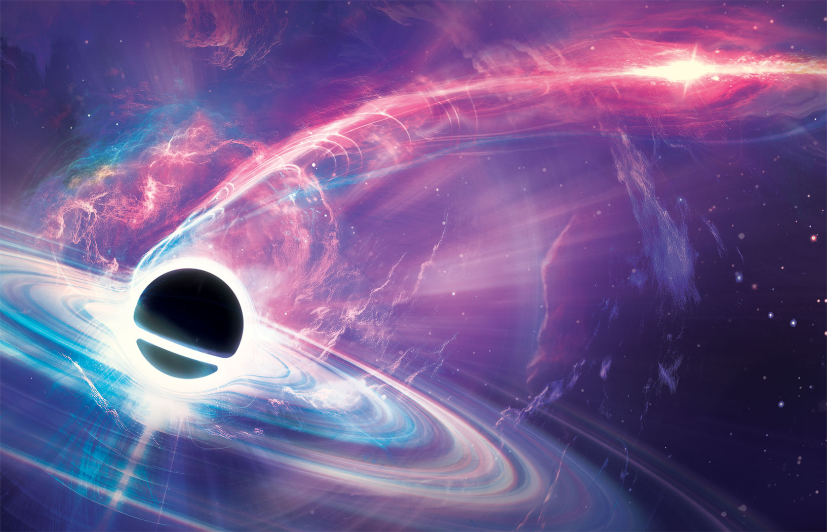 Czarne dziury cierpią na niestrawność