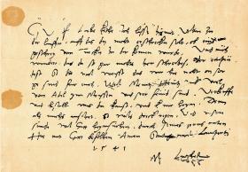 List Katarzyny do męża z 1541 r.