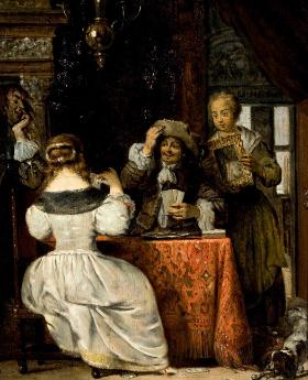 „Gra w karty”, malarz nieznany, XVII w.