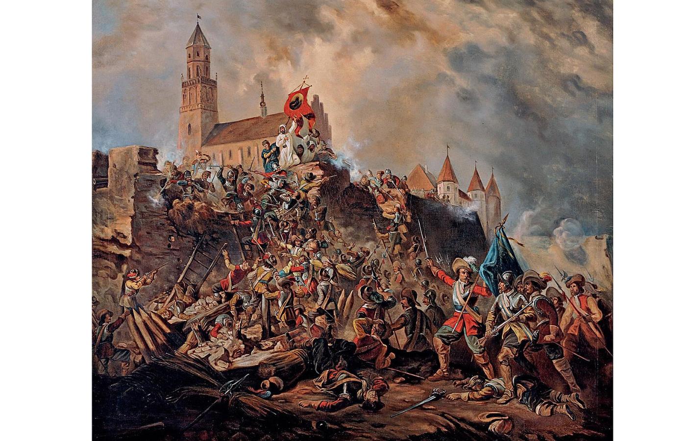 „Oblężenie Częstochowy przez Szwedów”, Franciszek Kondratowicz, przed 1900 r.