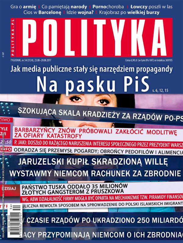 okładka - Polityka 34 2017