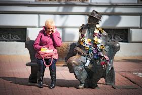 Ławeczka Juliana Tuwima w Łodzi