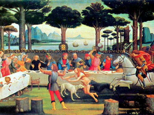 „Dekameron” w interpretacji Sandro Botticellego (1487)