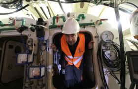 Prace we wnętrzu TBM - Maria.