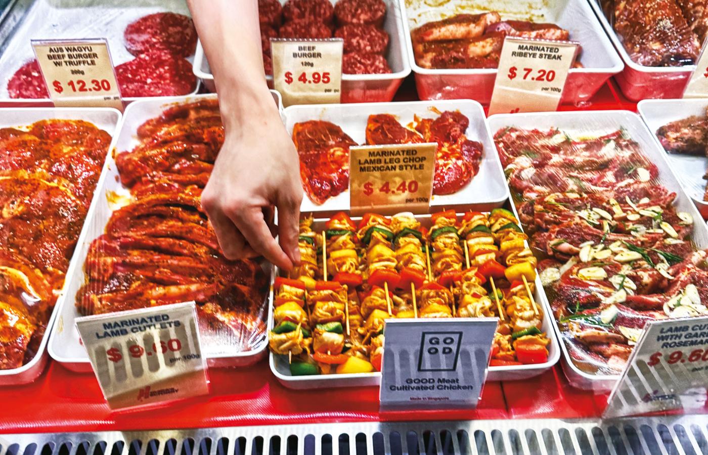 Huber’s Butchery, pierwszy sklep na świecie sprzedający mięso z probówki, Singapur.