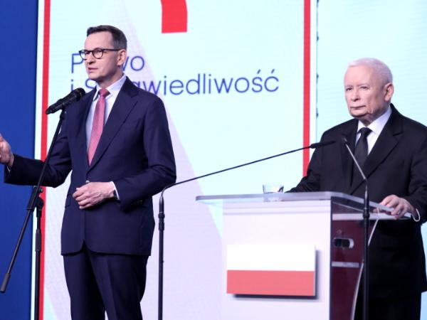 Mateusz Morawiecki i Jarosław Kaczyński