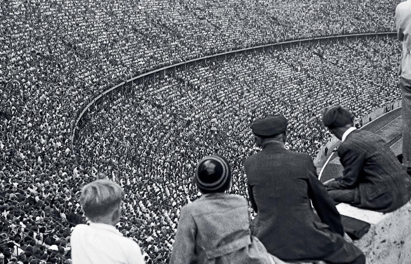Trzeci zjazd Kościoła ewangelickiego, stadion olimpijski w Berlinie, 1951 r.