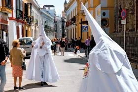 Przedstawiciele bractwa La Ressurecion.