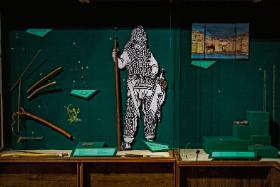 Sala wystawowa w obrabowanym przez Rosjan w grudniu ubiegłego roku Chersońskim Muzeum Regionalnym.