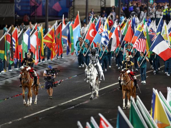 Ceremonia otwarcia igrzysk olimpijskich. Paryż, 26 lipca 2024 r.