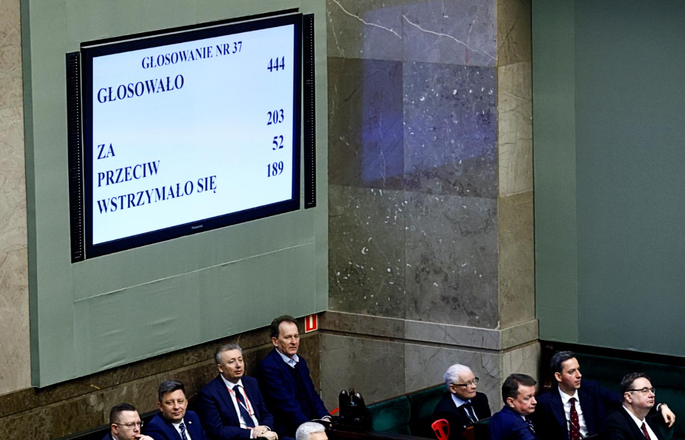 Głosowanie nad ustawą sądową autorstwa PiS. 13 stycznia 2022 r.