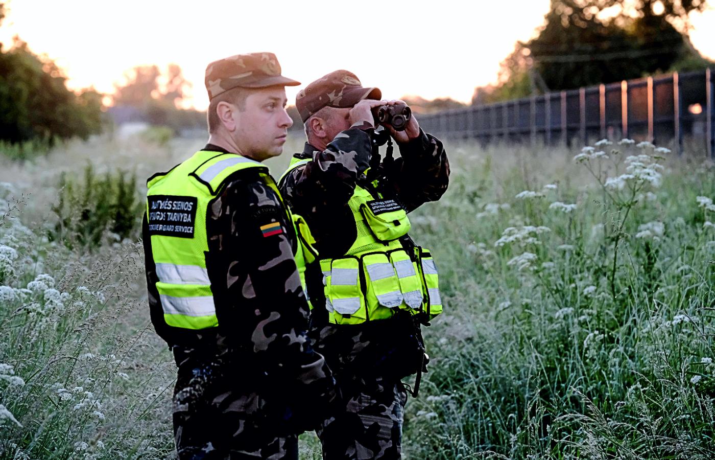 Litewska Straż Graniczna patroluje granicę z Białorusią.