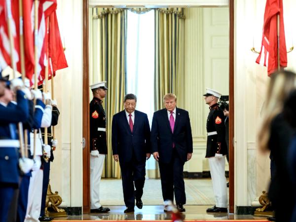 Xi Jinping i Donald Trump w Białym Domu, 24 września 2026 r.