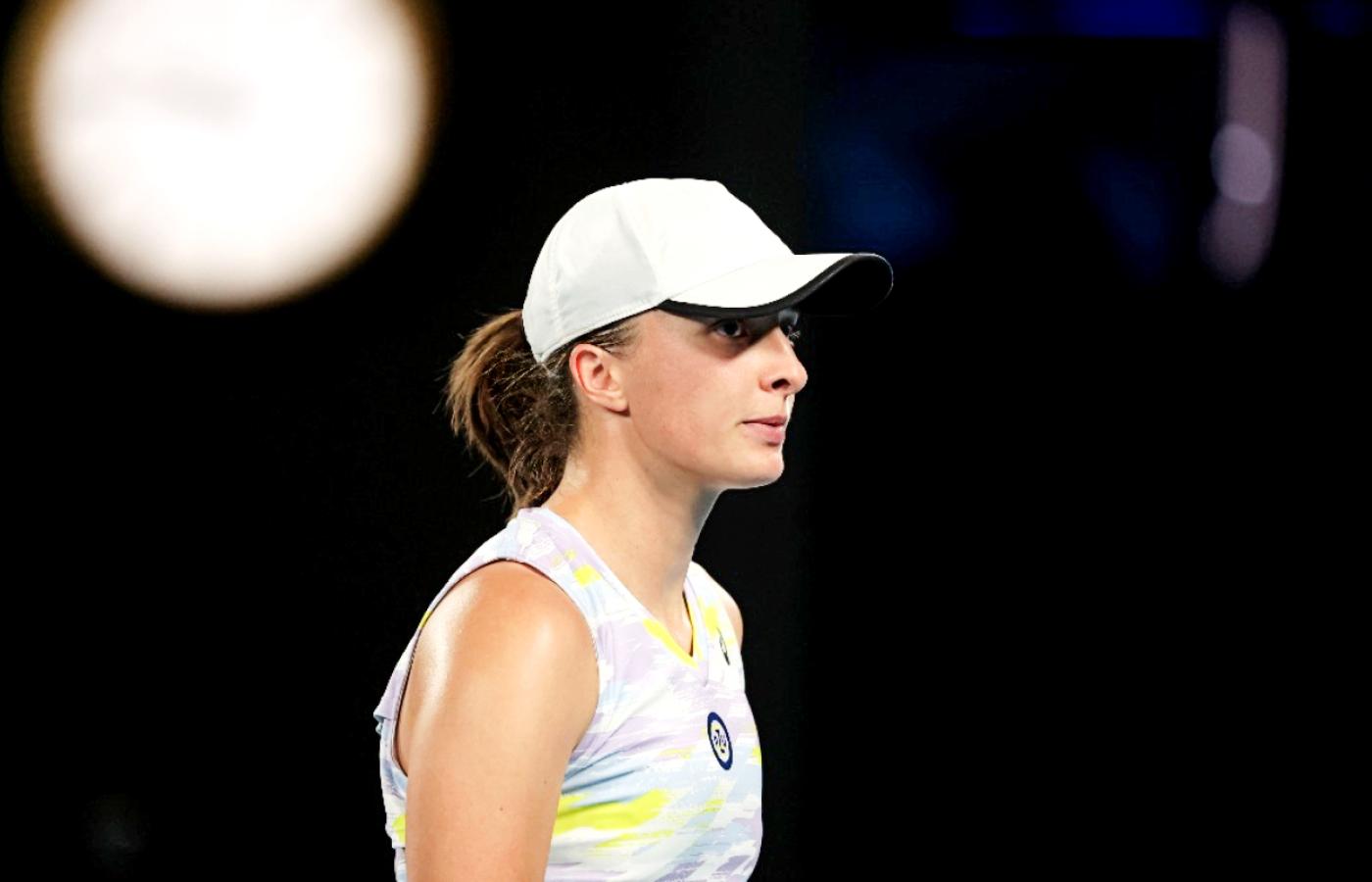 Iga Świątek odpadła z Australian Open. W półfinale przegrała z Amerykanką Danielle Collins. 27 stycznia 2022 r.