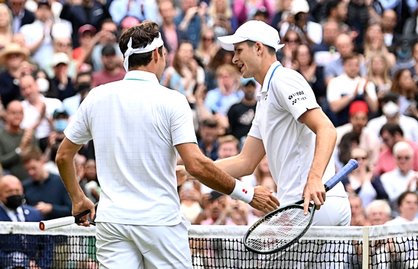 Wimbledon 2021. Hubert Hurkacz pokonał Rogera Federera i awansował do półfinału.
