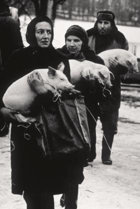 Targ wiejski, Dobre, luty 1987 r.