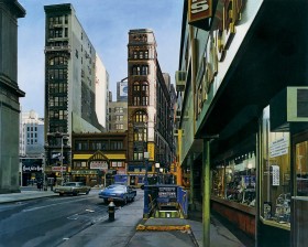 Richard Estes i jego obraz „Śródmieście” z 1978 r.