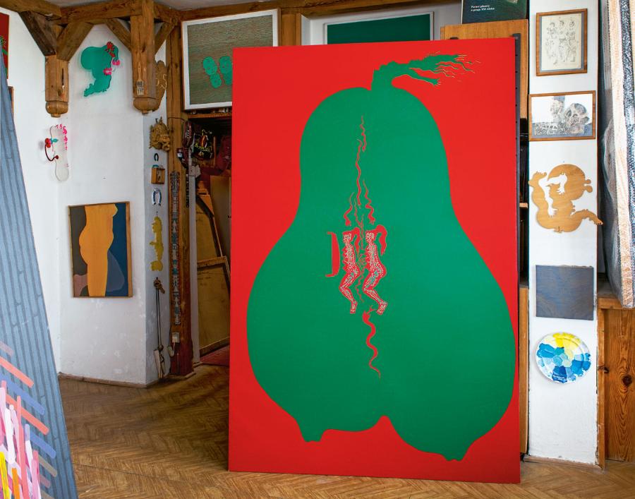 Wibrujące czerwienie i zielenie to jedna z artystycznych wizytówek Jana Dobkowskiego. Obrazy z tego cyklu, zaprezentowane na wystawie „Secesja – Secesja?” w 1968 r. w Galerii Współczesnej w Warszawie, ekscytowały publiczność i stały się dla malarza przepustką w świat. Rok później były pokazywane w Paryżu, a Guggenheim Museum w Nowym Jorku zakupiło do swoich zbiorów „Podwójną dziewczynę”, pierwsze dzieło z tej serii.