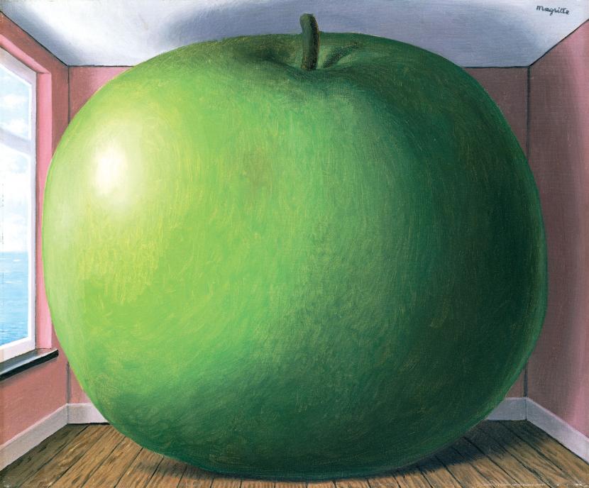 René Magritte „Pokój przesłuchań” (1952 r.)