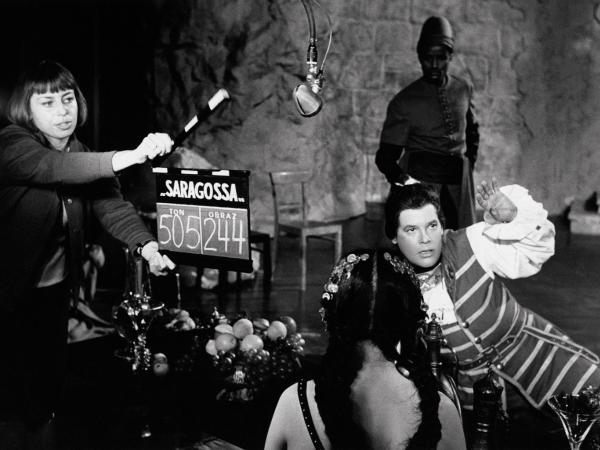 Zbigniew Cybulski na planie „Rękopisu znalezionego w Saragossie”, 1964 r.