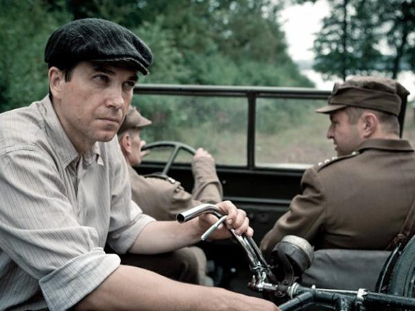 Marcin Dorociński na planie filmu „Róża z Mazur” Wojciecha Smarzowskiego