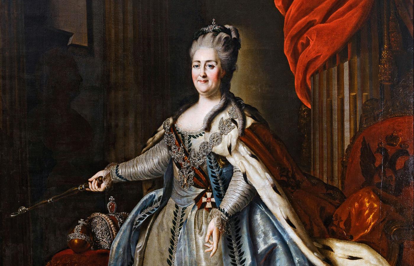Katarzyna II Wielka; portret z epoki.