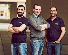 Tomasz Wilgosz z Tonim (z prawej) i Mimozem