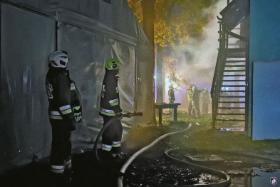 Koryciny, strażacy w akcji