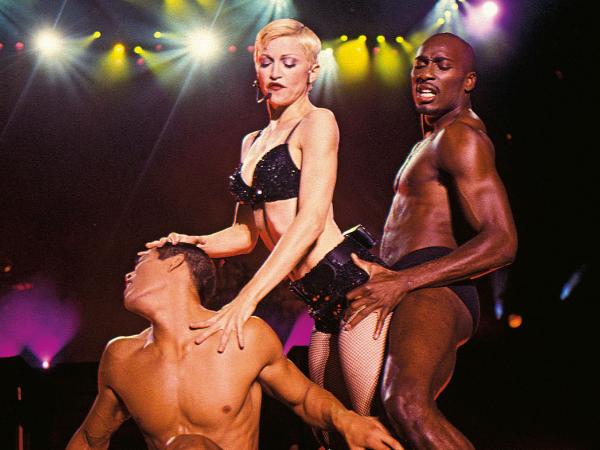 Madonna na stadionie Wembley w Londynie, 1993 r.