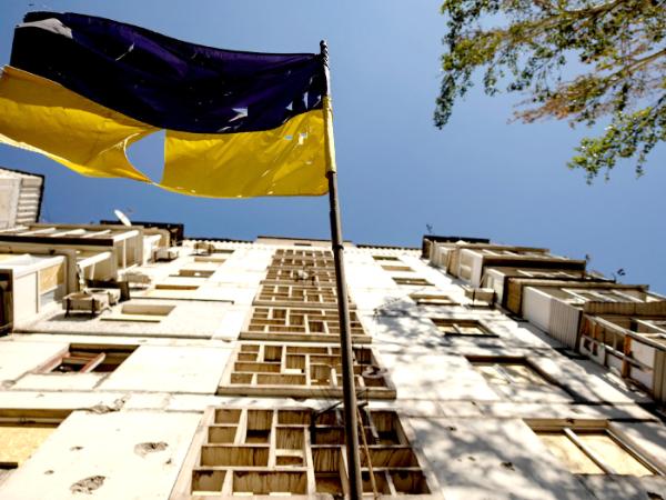 Jeden z zaatakowanych przez Rosję budynków w Zaporożu, lipiec 2026 r.