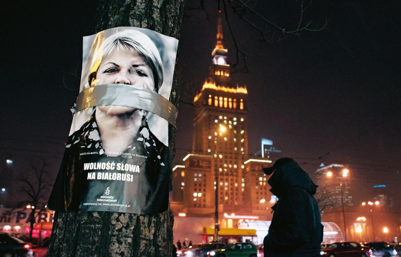 Akcja Amnesty International po aresztowaniu Andżeliki Borys.