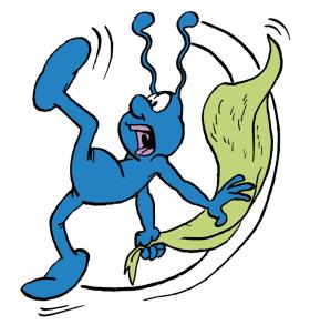 Oto Kleks. Znak szczególny: pije atrament. Tu w postaci zwykłej.