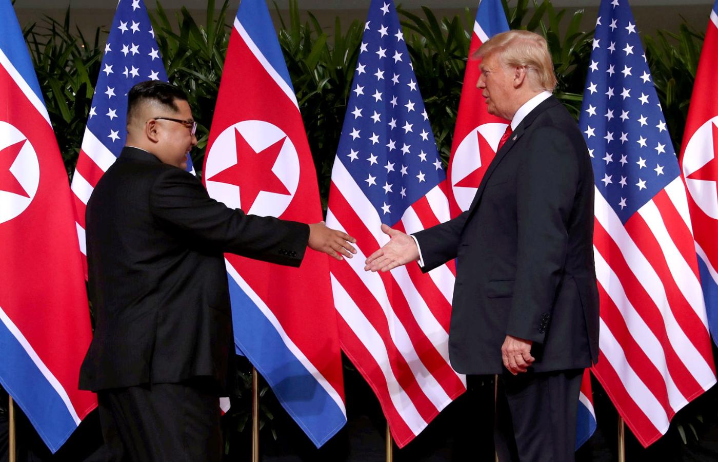Historyczne spotkanie Kim Dzong Una i Donalda Trumpa w Singapurze