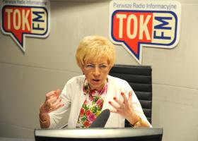 Janina Paradowska -publicystka POLITYKI,  prowadząca Poranek TOK FM.