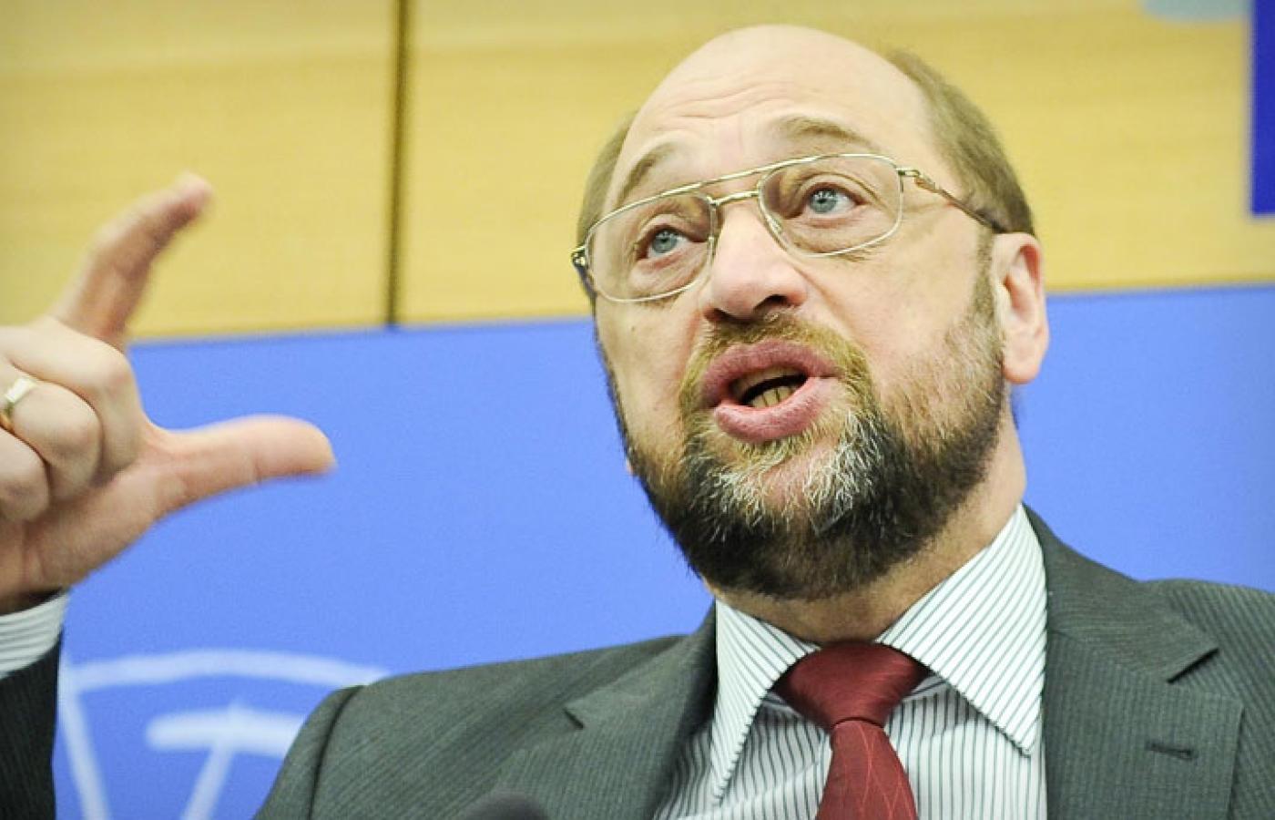 Szef frakcji socjalistycznej w Parlamencie Europejskim Martin Schultz