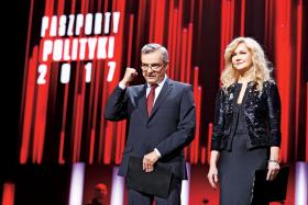 Grażyna Torbicka i szef POLITYKI Jerzy Baczyński