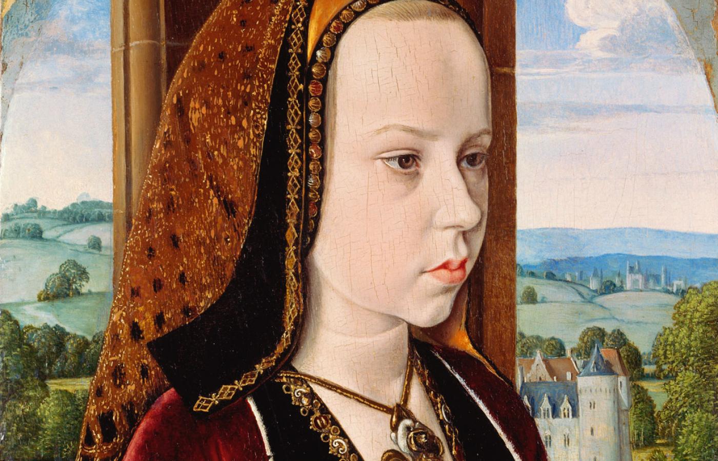 Małgorzata Austriacka, córka cesarza Maksymiliana I; portret Jeana Heya, ok. 1490 r.