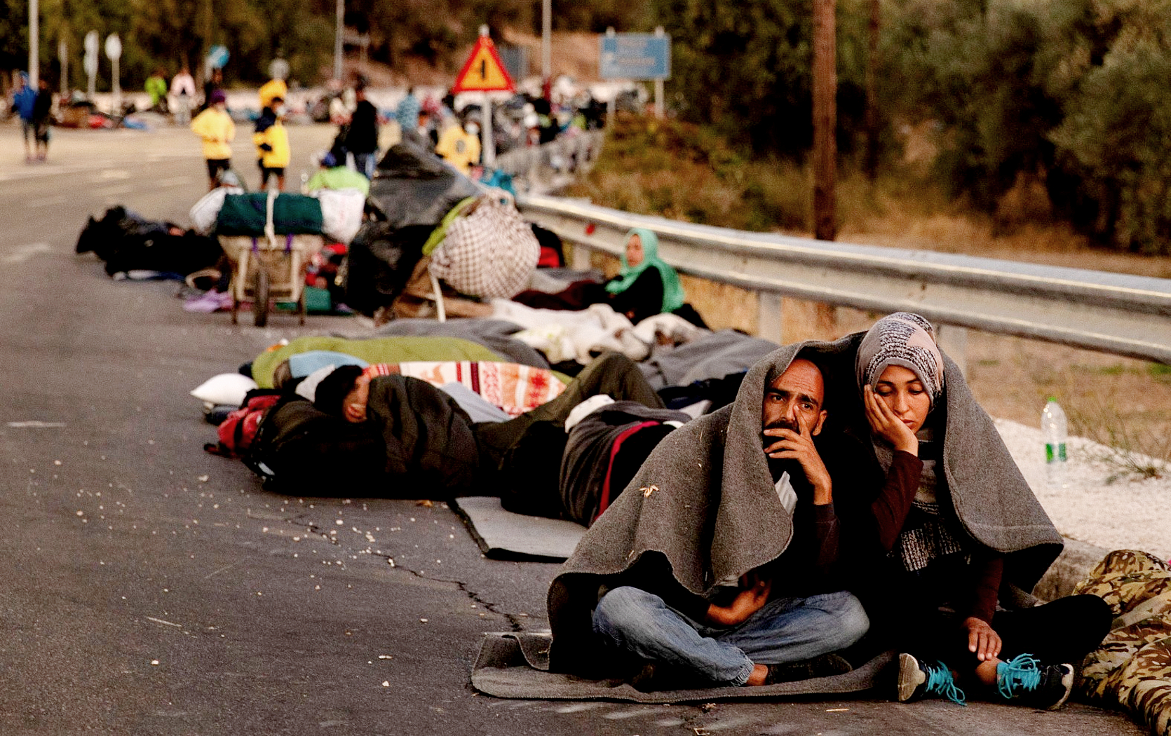 Pożar w obozie na Lesbos. Po Morii został tylko popiół ...