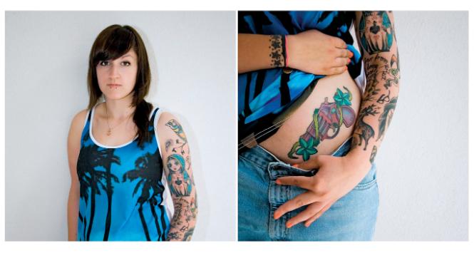 Paulina Wróbel, basistka. – Tatuaże nie pozwalają mnie samej namówić się na łatwiejsze rozwiązania, np. pracę w banku.