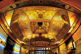 Odtworzone sklepienie synagogi w Gwoźdźcu