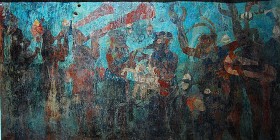Mural z Bonampak.