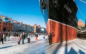 Gdańsk – zamarznięta Motława