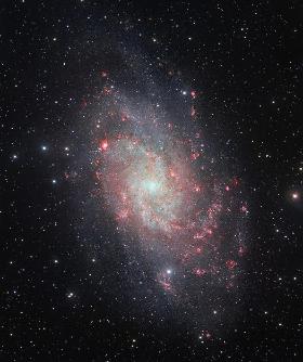 Zdjęcie M33 wykonane przez Very Large Telscope działający na pustyni Atakama w Chile.