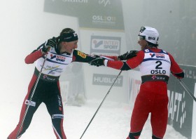 Justyna Kowalczyk i Marit Bjoergen.