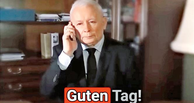 Humoru zdecydowanie brakuje PiS. Pełen patosu filmik z Kaczyńskim odbierającym telefon z Niemiec wzbudził ogólną wesołość.