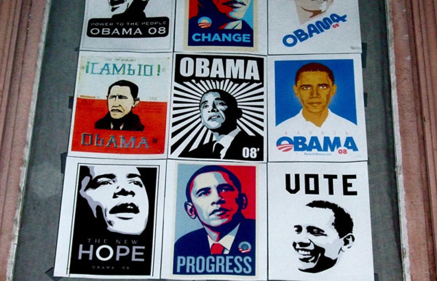 Barack Obama, plakatowy bohater