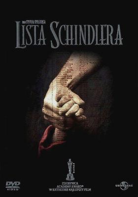 Okładka DVD „Listy Schindlera”, który to film otrzymał w sumie 7 Oscarów (nominowany był w 12 kategoriach).