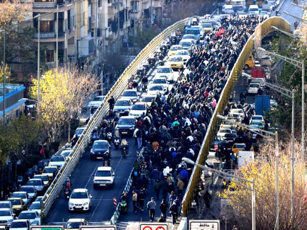 Protesty przeciwko sytuacji gospodarczej w Teheranie, 29 grudnia 2025 r.