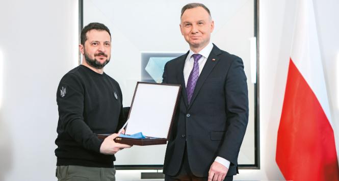 Wołodymyr Zełenski i Andrzej Duda