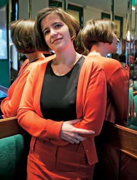 Anna Jarucka, była asystentka Włodzimierza Cimoszewicza, która przyczyniła się do jego wycofania się z polityki, Warszawa 2005 r.